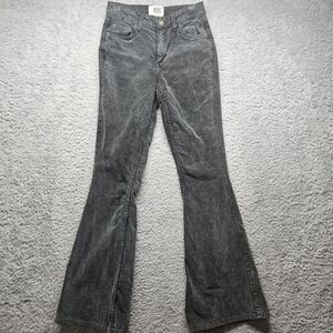 BDG Urban Outfitters Womens Gray Flare Corduroy Pants Size 2 Casual Y2K